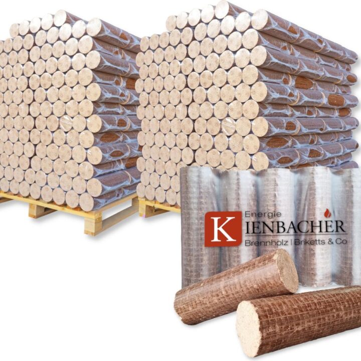 2000 kg Nestro Hartholzbriketts (Buche & Eiche) - 200 x 10 kg auf Palette – Ansicht 1