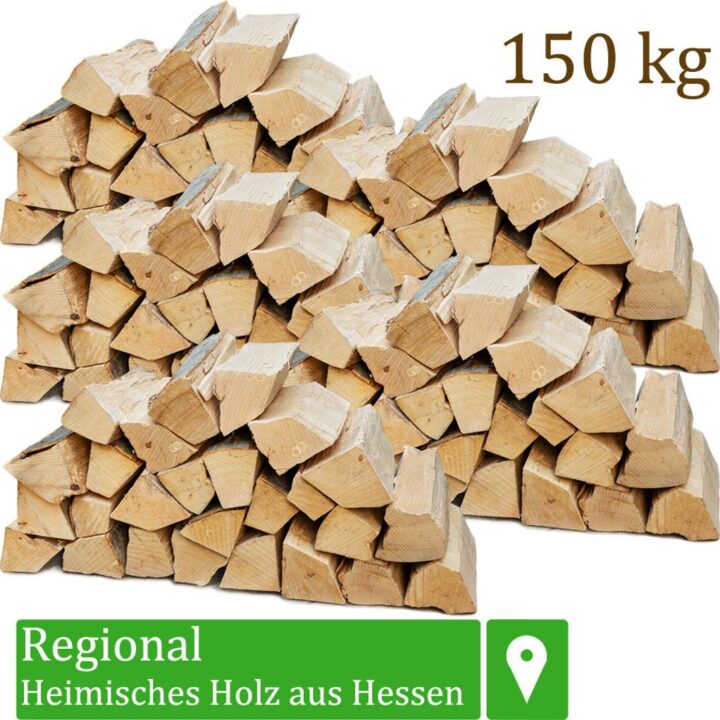 Ofenfertiges Buchenholz | 150 kg | 25 cm Scheitlänge für Kamin und Grill – Ansicht 1