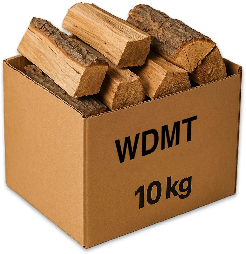 10 kg ofengetrocknetes Eichen Kaminholz – Premium Brennholz, gespalten & sofort brennbar, lange Brenndauer