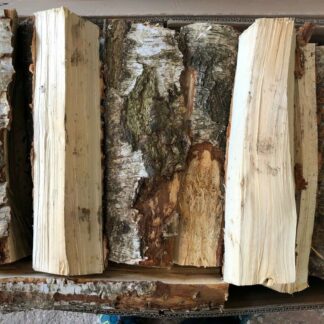 120 KG Trockenes Birkenfeuerholz für Kamin und Ofen, 25 cm Scheitlänge – Ansicht 1