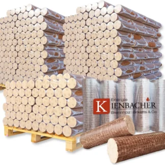 2500 kg Nestro Briketts Hartholzbriketts aus Buche & Eiche | 250 x 10 kg Holzbrikett auf Paletten | Energie Kienbacher®