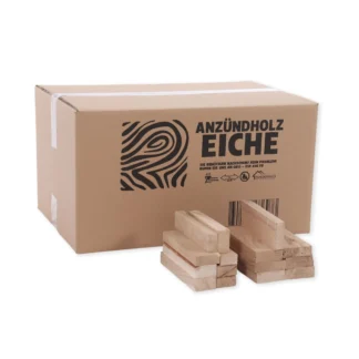 30 Kg Anzündholz Eiche, TROCKEN Anmachholz Anfeuerholz Brennholz