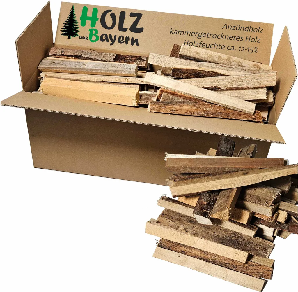 Anzündholz 4kg Anmachholz Anfeuerholz Brennholz Anzünder Kaminholz Briketts trocken