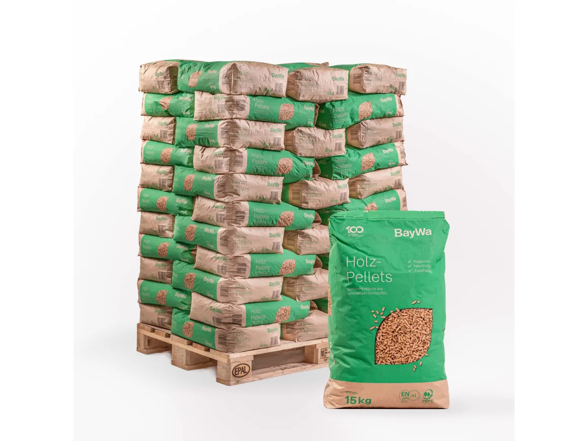 BayWa Holzpellets – 100 Jahre Limited Edition (15 kg Papiersack, 825 kg