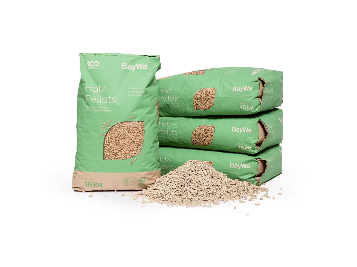 BayWa Holzpellets – 100 Jahre Limited Edition (15 kg Papiersack, 825 kg