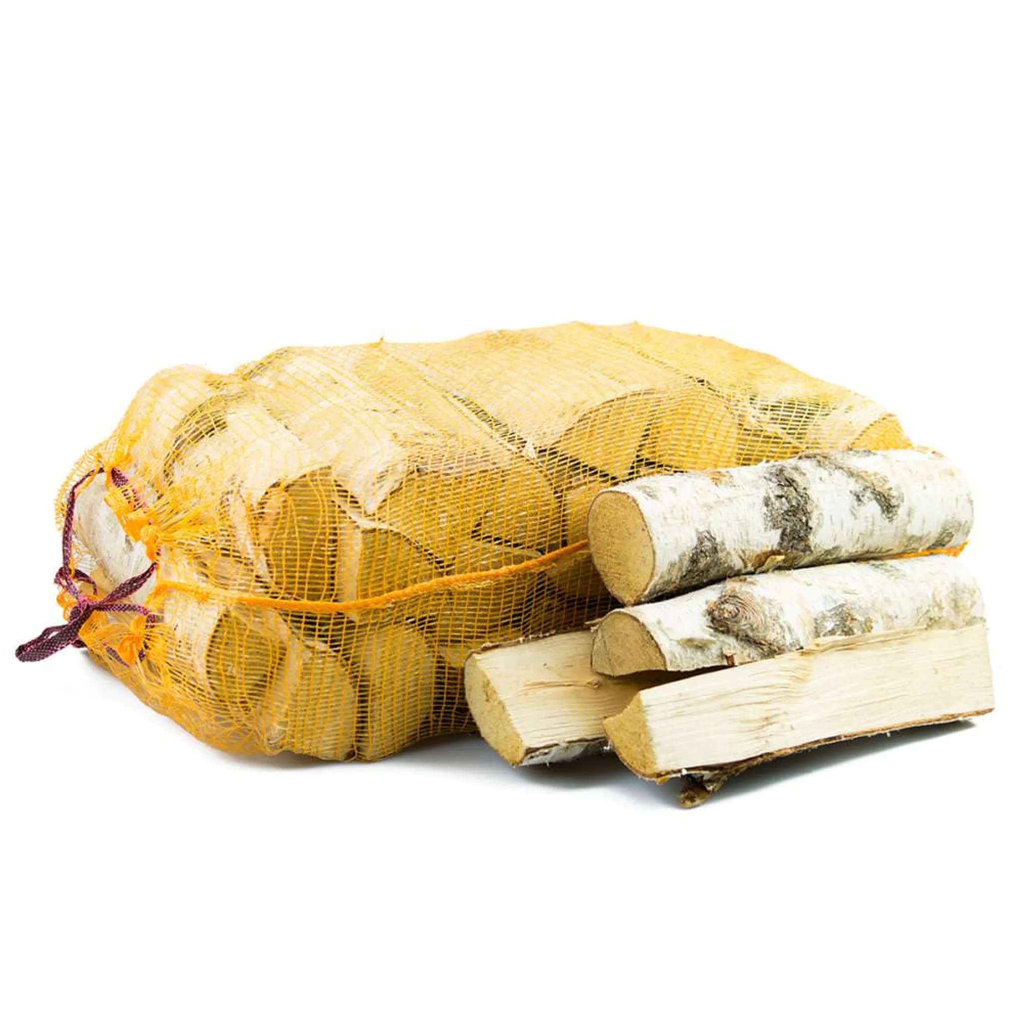 Brennholz Birke 28cm, ofenfertig, 36 x 40l Sack, ca. 1,1RM | 28cm