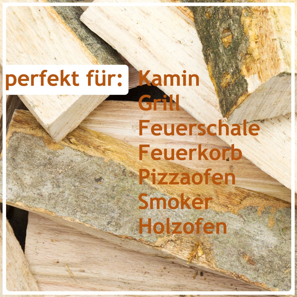 Brennholz Buche 60 kg – Ofenfertiges Kaminholz für Kamin und Grill – Ansicht 3