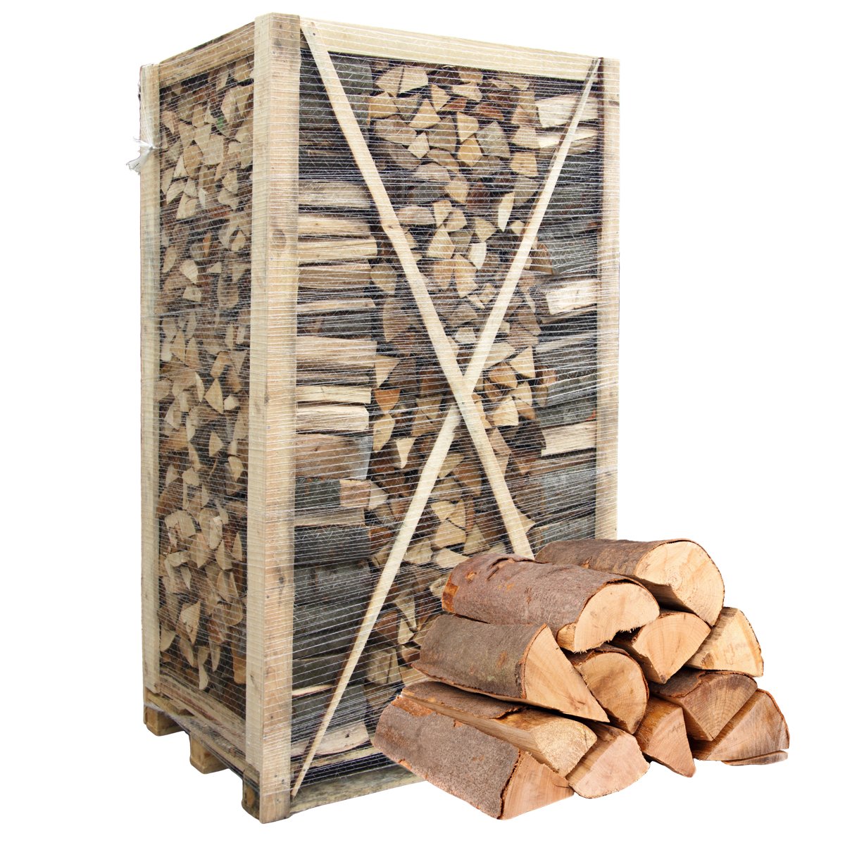 Brennholz Buche auf Palette – Kaminofen