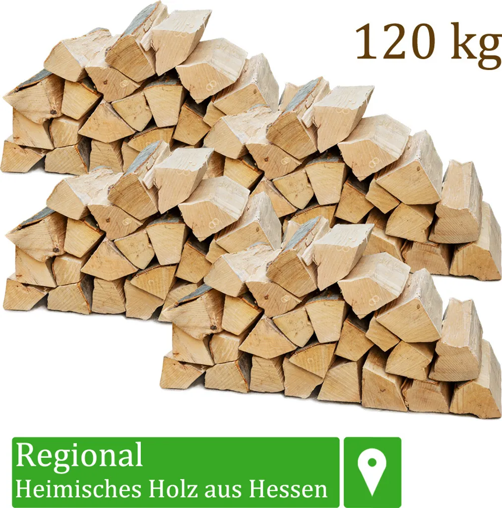 Brennholz Kaminholz Holz 120 kg Für Ofen und Kamin Kaminofen Feuerschale Grill Buche Feuerholz Buchenholz Holzscheite Wood 25 cm Flameup