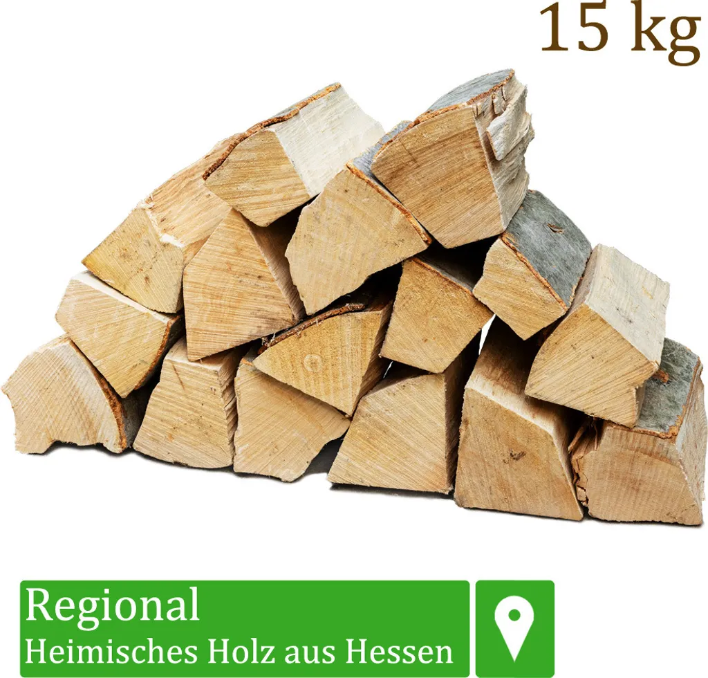 Brennholz Kaminholz Holz 15 kg Für Ofen und Kamin Kaminofen Feuerschale Grill Buche Feuerholz Buchenholz Holzscheite Wood 25 cm Flameup