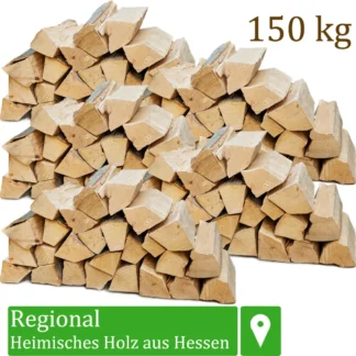 Brennholz Kaminholz Holz 150 kg Für Ofen und Kamin Kaminofen Feuerschale Grill Buche Feuerholz Buchenholz Holzscheite Wood 25 cm Flameup