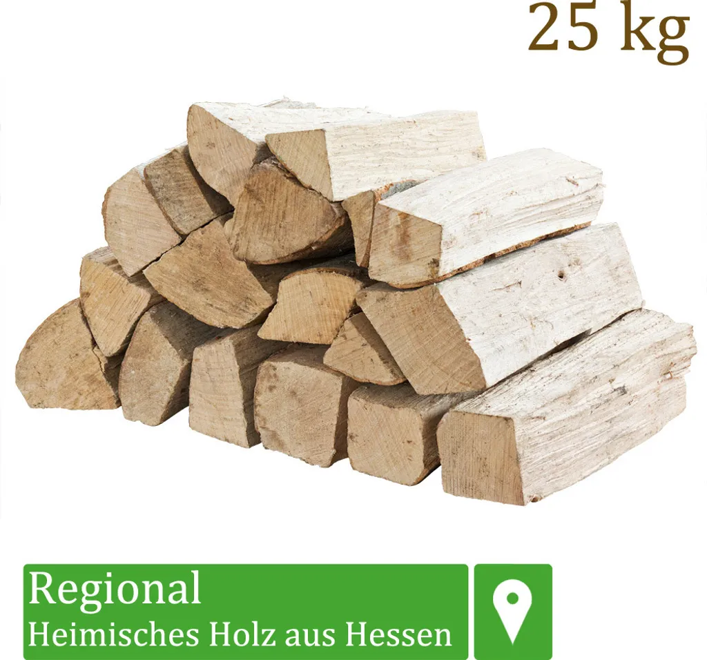Brennholz Kaminholz Holz 25 kg Für Ofen und Kamin Kaminofen Feuerschale Grill Buche Feuerholz Buchenholz Holzscheite Wood 33 cm Flameup