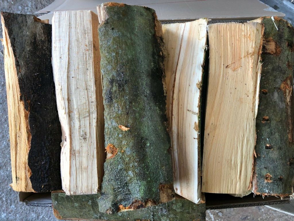 Buchenholz Brennholz 240 kg – Hochwertiges Kaminholz, 33 cm lang, ofenfertig – Ansicht 2