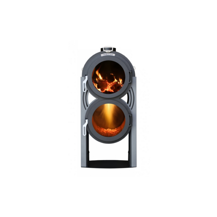 Doppelflammiger Holzofen – LS Pyro Nemo 12 kW | 12 kW – Kaminofen