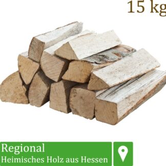 Flameup Kaminholz Buche 15 kg - Ofenfertige Holzscheite für Kamin und Grill – Ansicht 1