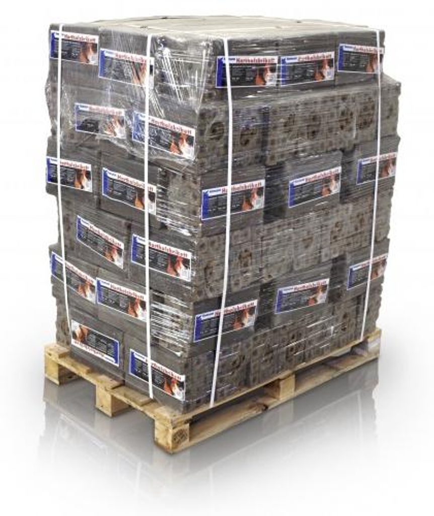 Hamann Hartholzbriketts 8-eckig (960 kg) – Hochwertige Brennstoffe für heimische Öfen – Ansicht 1