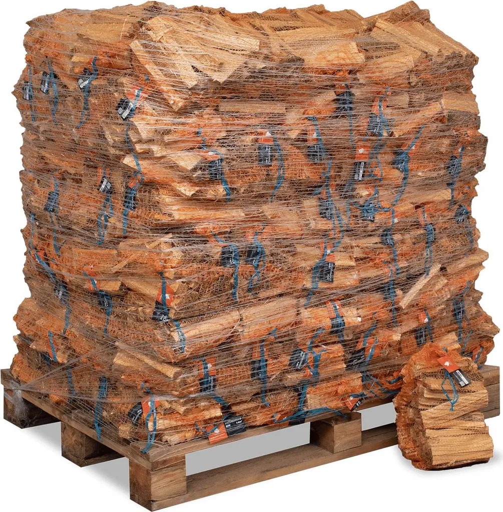 Heizfuxx Anzündholz Blue 18 cm 3kg x 96 Sack 288kg Palette