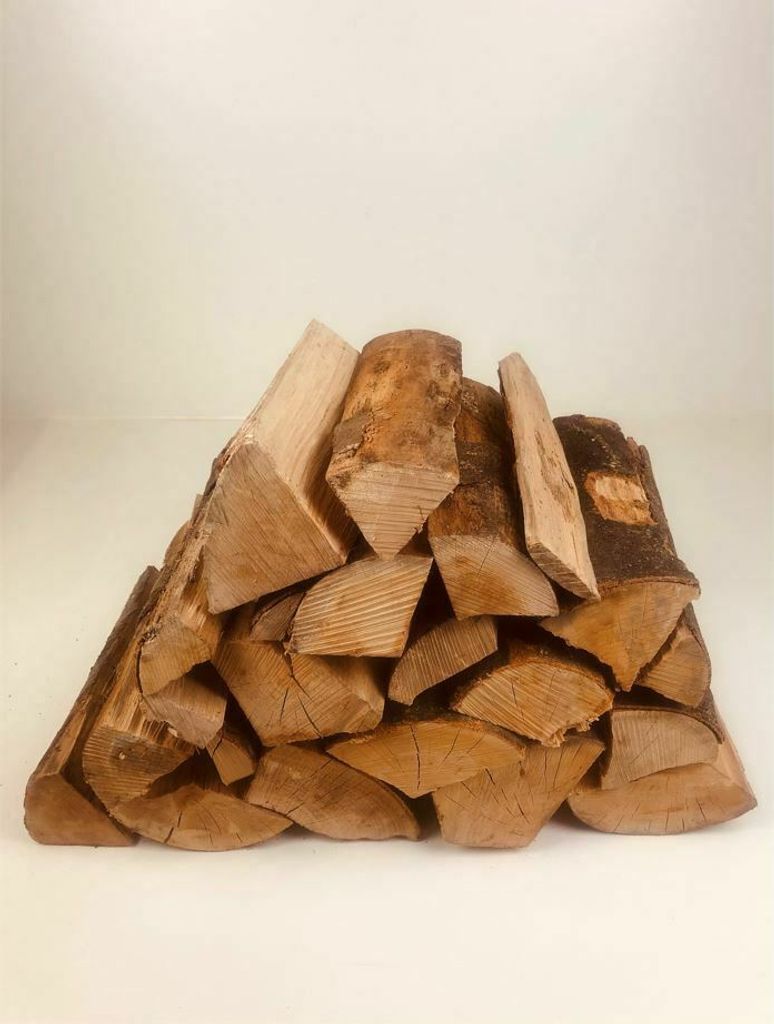 Hochwertiges Brennholz aus Buchen- und Eschenholz, 90 kg, 33 cm Scheitlänge, ideal für Kamin und Ofen – Ansicht 1