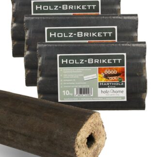 holz4home Pini Kay Eichenbriketts 30 kg – Hochwertige Brennholzbriketts für Kamin und Ofen – Ansicht 1