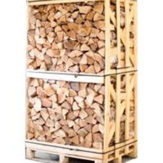 Kammergetrocknetes Birkenbrennholz: Palette mit 850 kg, 25 cm Scheitlänge – Ansicht 1