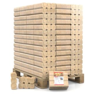 LABU Holzbriketts vom Profi 96 X 10 KG ( 960kg) | 10 kg – Kaminofen