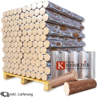 Nestro Hartholzbriketts aus Buche & Eiche, 960 kg | 96 x 10 kg auf Palette – Ansicht 1