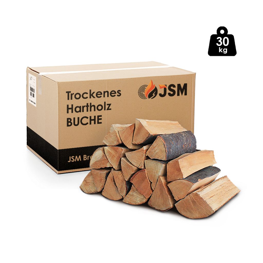 Ofenfertiges Buche Brennholz, 30 kg, Scheitlänge 25 cm – Ansicht 1