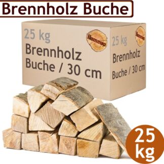 Ofenfertiges Buchenholz in Scheiten (25 kg) für Kamin und Grill – Ansicht 1