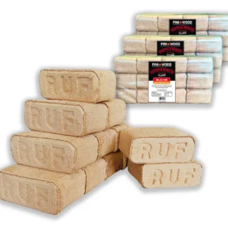 PINI 30 kg Holzbriketts 100% Buche Hartholzbriketts RUF Grill