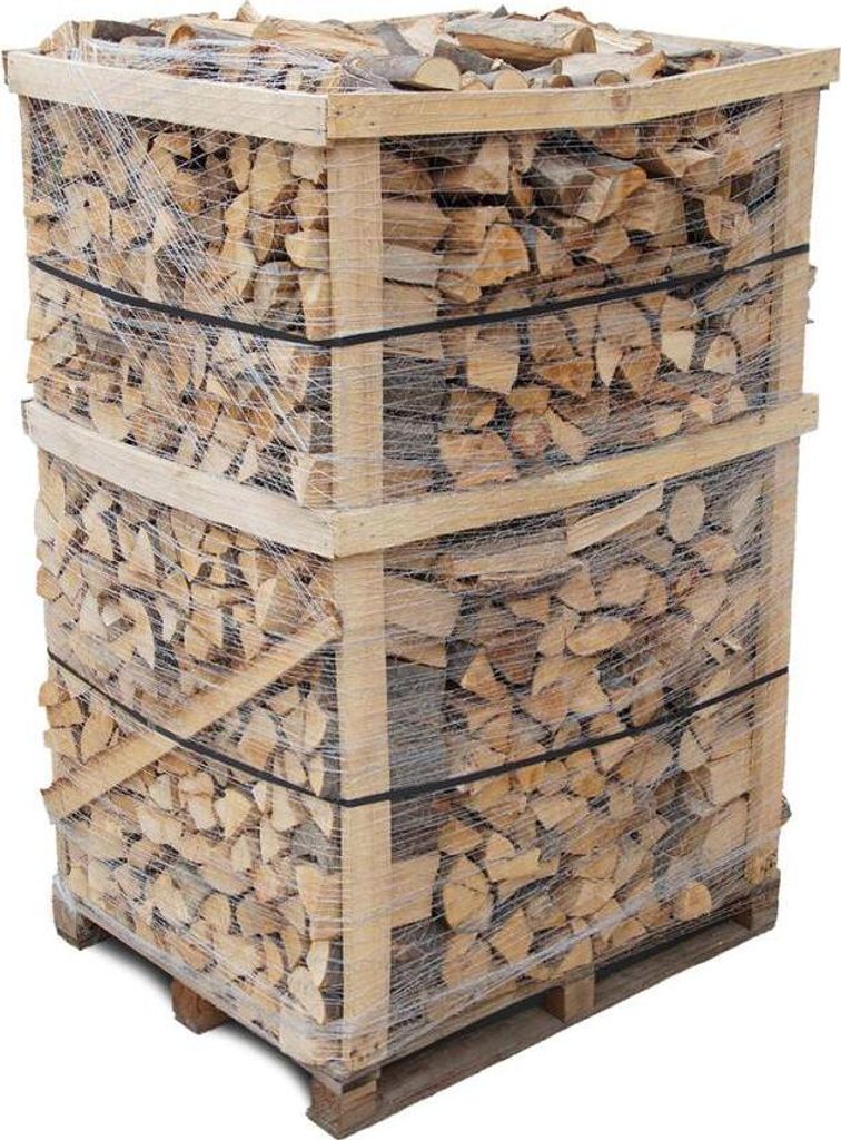 Premium Brennholz Buche, 33 cm Scheitlänge, 2RM, auf Palette – Ansicht 1