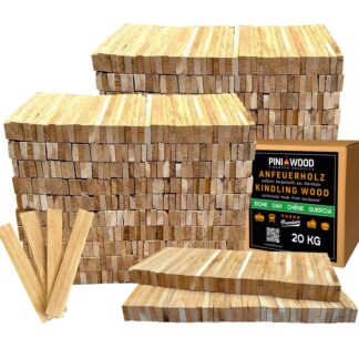 Premium Eichen-Anzündholz 20 kg – Ideal für Kamin und Grill – Ansicht 1