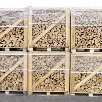 Premium Kaminholz aus getrockneter Eiche – 1 RM, 30-32 cm, ca. 476 kg, ofenfertig – Ansicht 1