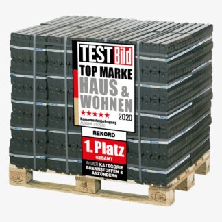 REKORD 25 kg Braunkohlebriketts als PAL (40 x 25 kg) | 25 kg – Kaminofen