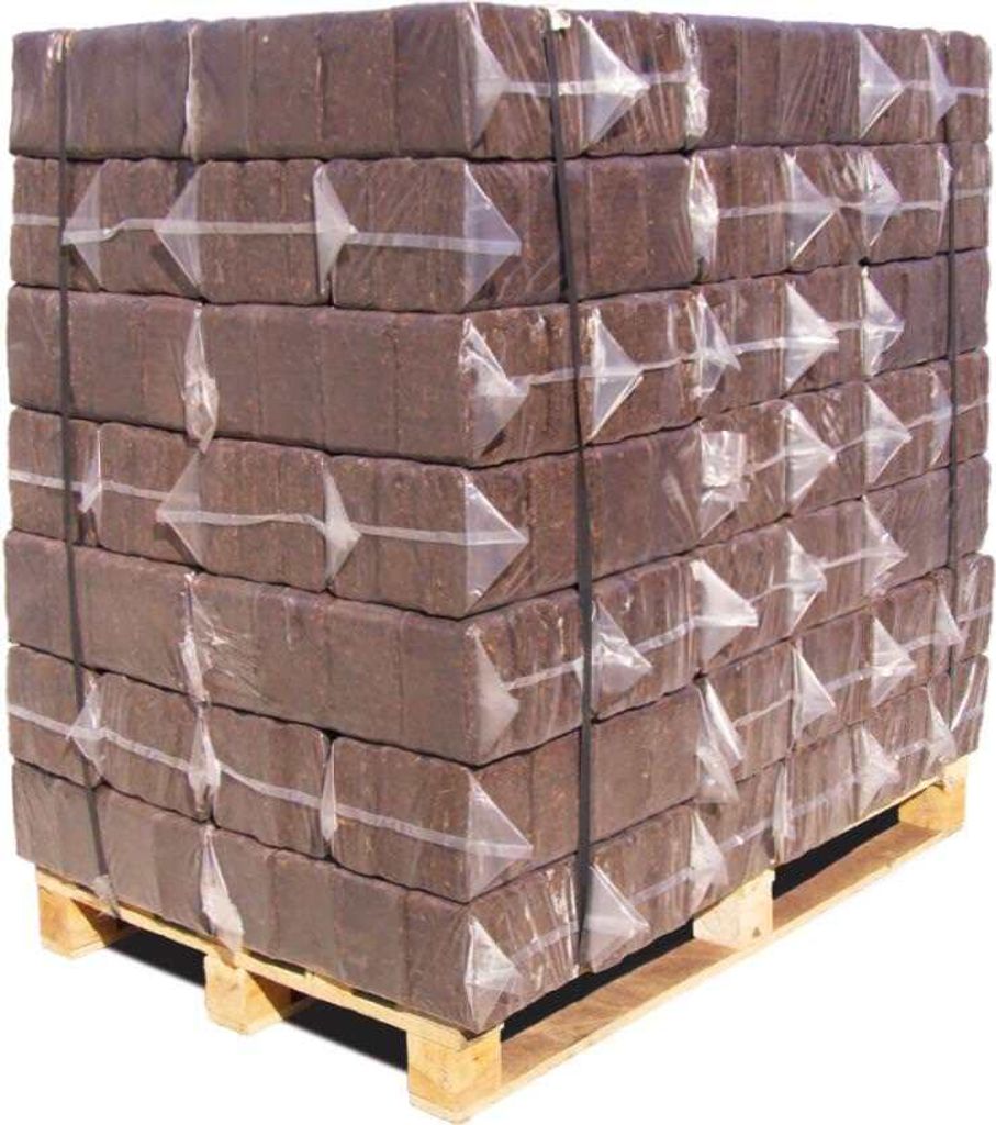 RUF Rindenbriketts Gluthalter für längere Heizphasen, 1000kg Palette – Ansicht 1