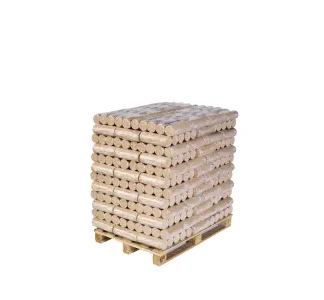 Vita holz Holzbriketts rund, ohne Loch, 960 kg, für Holzheizungen,